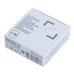 Essentials  Straight Utility Knife Blades 100 Pack