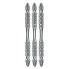 Makita  1/4" 85mm Hex Shank PZ2 Double-Ended Impact Screwdriver Bits 3 Pack
