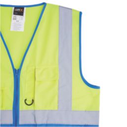 Pro RTX High Visibilty Executive Waistcoat Yellow / Royal Blue Small 36" Chest