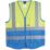 Pro RTX High Visibilty Executive Waistcoat Yellow / Royal Blue Small 36" Chest