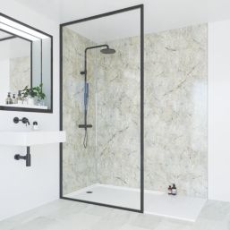 Multipanel Unlipped Bathroom Waterproof Wall Panel  Gloss Antique Marble 2400mm x 900mm x 11mm