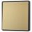 British General Evolve 20A 16AX 1-Gang Intermediate Light Switch Satin Brass