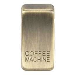 Knightsbridge 'COFFEE MACHINE' Switch Cover Antique Brass