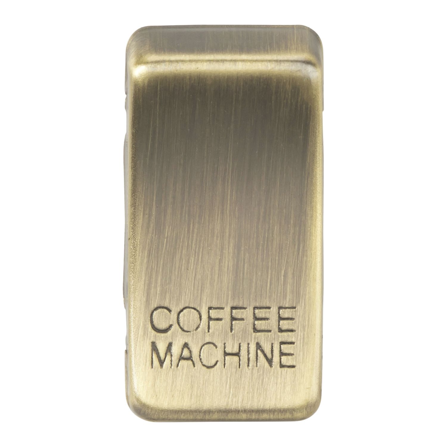 Knightsbridge 'COFFEE MACHINE' Switch Cover Antique Brass (742CR)