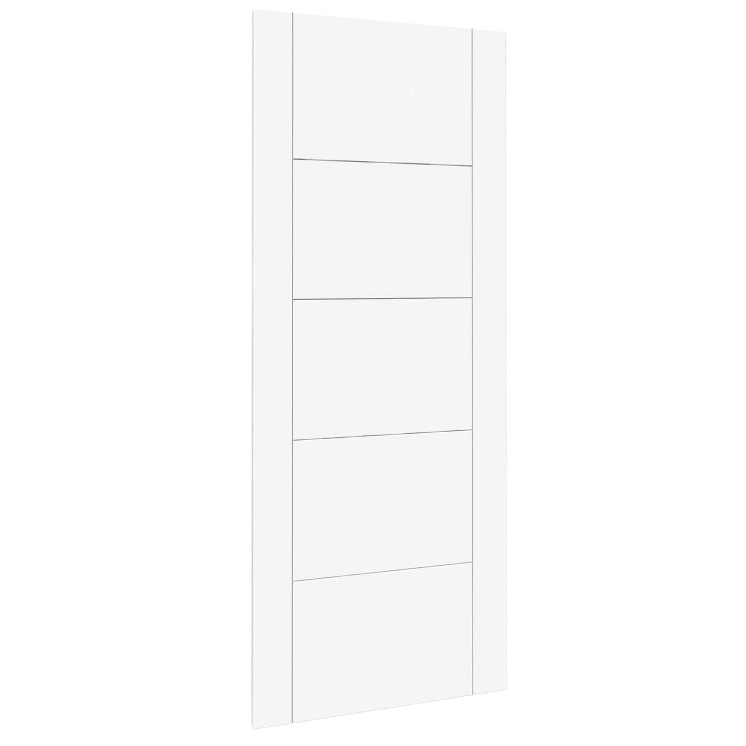 Green & Taylor Satin Painted White Wooden Ladder Internal Fully-Finished Door 2040mm x 726mm (742CT)