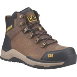 CAT Inductor Mid Size 6  Brown Waterproof  Safety Boots