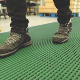 COBA DeckStep Anti-Slip Floor Mat Green 10m x 1m x 11.5mm