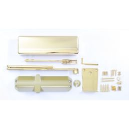 Rutland TS.3204 Fire Rated Overhead Door Closer Polished Brass