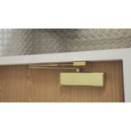 Rutland TS.3204 Fire Rated Overhead Door Closer Polished Brass