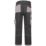 JCB Trade Plus Rip-Stop Work Trousers Black / Grey 38" W 32" L