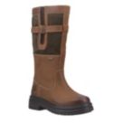 Cotswold Broadwell Size 3 Womens Tan/Green Waterproof Slip-On Non Safety Work Boots