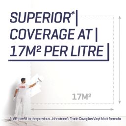 Johnstones Trade Covaplus 5Ltr Brilliant White Matt Emulsion  Paint