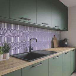 Wilsonart Arches Midnight Purple Splashback 3050mm x 750mm x 4mm