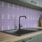 Wilsonart Arches Midnight Purple Splashback 3050mm x 750mm x 4mm
