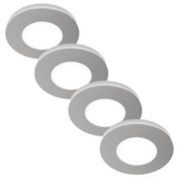 Sensio Apex TrioTone Round LED Under Cabinet Lights Steel 6.4W 100lm 4 Pack