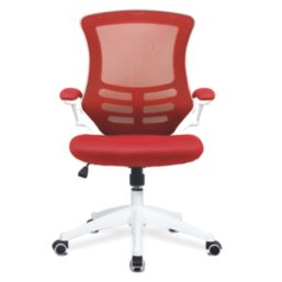 Nautilus Designs Luna Medium Back Task/Operator Chair Red