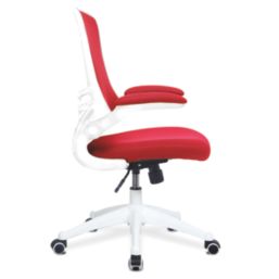 Nautilus Designs Luna Medium Back Task/Operator Chair Red