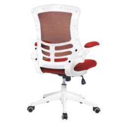 Nautilus Designs Luna Medium Back Task/Operator Chair Red