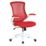 Nautilus Designs Luna Medium Back Task/Operator Chair Red