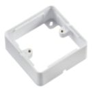 Knightsbridge 1-Gang White Surface Box Spacer 32mm