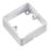 Knightsbridge 1-Gang White Surface Box Spacer 32mm