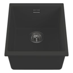 Carysil EN340-BK 1 Bowl Granite Composite Kitchen Sink Black 370mm x 460mm