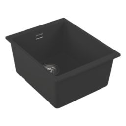 Carysil EN340-BK 1 Bowl Granite Composite Kitchen Sink Black 370mm x 460mm