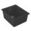 Carysil EN340-BK 1 Bowl Granite Composite Kitchen Sink Black 370mm x 460mm