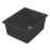 Carysil EN340-BK 1 Bowl Granite Composite Kitchen Sink Black 370mm x 460mm