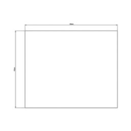 Laura Ashley Lisette White Self-Adhesive Glass Kitchen Splashback 900mm x 750mm x 6mm