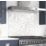 Laura Ashley Lisette White Self-Adhesive Glass Kitchen Splashback 900mm x 750mm x 6mm
