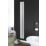 Venus 1800mm x 205mm 2418BTU Matt Chrome Vertical Designer Radiator