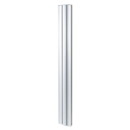 Venus 1800mm x 205mm 2418BTU Matt Chrome Vertical Designer Radiator