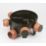 FloPlast Push-Fit 5-Inlet Adjustable Inspection Chamber Base 450mm