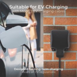 British General  IP66 13A 1-Gang SP Weatherproof Outdoor Switched Socket