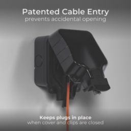 British General  IP66 13A 1-Gang SP Weatherproof Outdoor Switched Socket