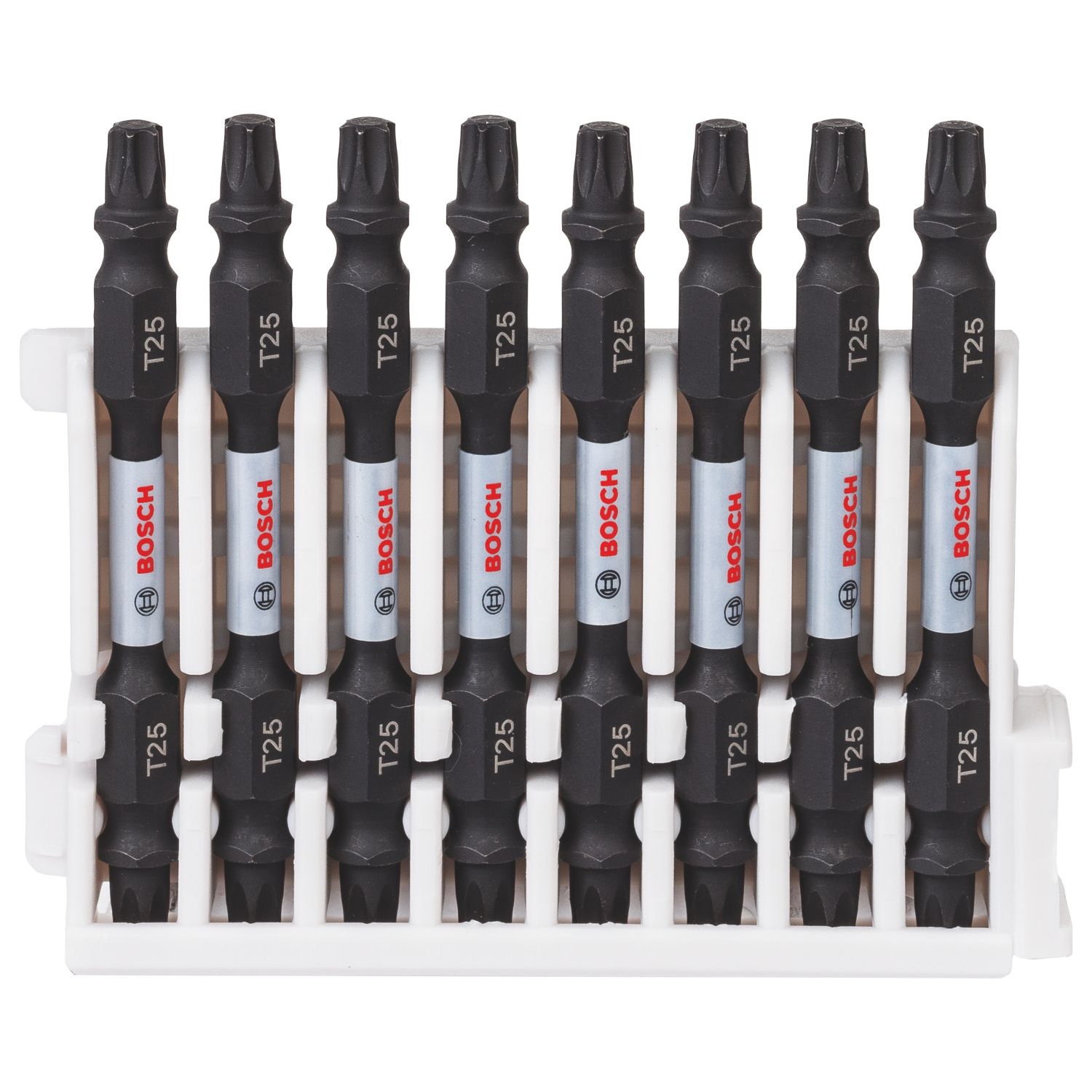 Bosch 1/4" 65mm Hex Shank TX25 Impact Control Double-Ended Screwdriver Bits 8 Piece Set (743FW)