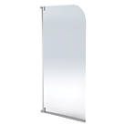 Aqualux Aqua 3 Semi-Framed White Bathscreen 1375 x 750mm