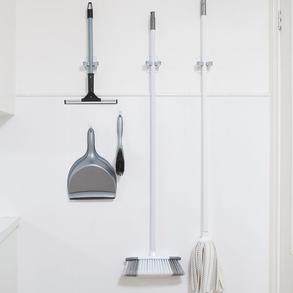 Hooks to hang brooms store and mops