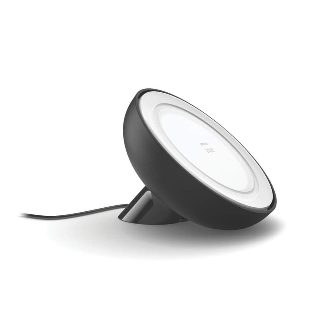 Philips Hue Bloom LED Smart Table Lamp Black 6W 500lm - Screwfix
