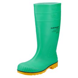 Dunlop Acifort HazGuard Size 8  Green Steel Toe Cap Safety Wellies