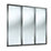 Spacepro Shaker 3-Door Sliding Wardrobe Door Kit Graphite Frame Mirror Panel 1760mm x 2260mm