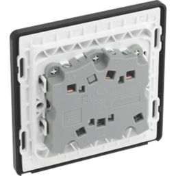 British General Evolve 10A 1-Gang 3-Pole Fan Isolator Switch Copper  with Black Inserts