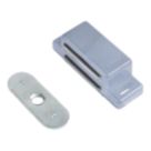 Essentials 2-Hole Magnetic Cabinet Catch Grey 41mm x 16mm 10 Pack