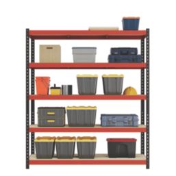 RB Boss Fastlok UDL/PC 5-Tier Metal Garage Shelving Unit 1600mm x 600mm x 1800mm
