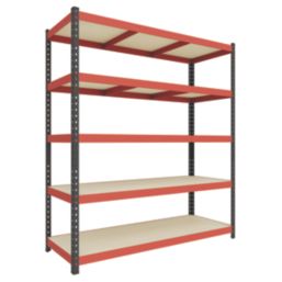RB Boss Fastlok UDL/PC 5-Tier Metal Garage Shelving Unit 1600mm x 600mm x 1800mm