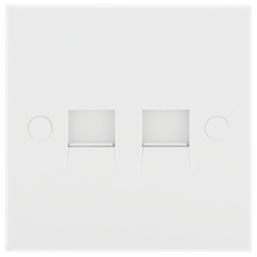 British General 900 Series 2-Gang Slave White with White Inserts