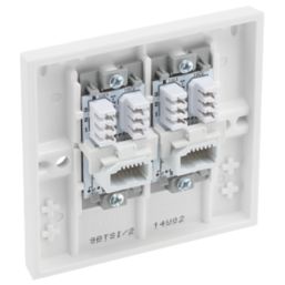 British General 900 Series 2-Gang Slave White with White Inserts