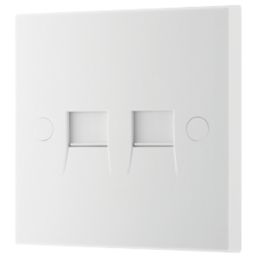 British General 900 Series 2-Gang Slave White with White Inserts