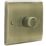 British General Nexus Metal 1-Gang 2-Way LED Dimmer Switch  Antique Brass
